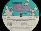 Radio Spot 45 - Alice In Wonderland (1951) - Walt Disney - VG++