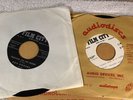 2 Rod Rogers 45 RPM Film City Records Twisting on Moon & 1 Sided White Label