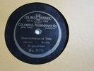 Mr Samuel Siegel Remembrance of Thee Climax Columbia #576 Rare One-sided 78 RPM