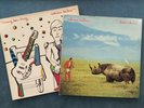 ADRIAN BELEW - 2 x LPS LONE RHINO/TWANG BAR KING UK ORIGINAL PRESS ISLAND EX/VG