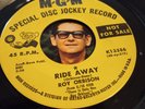 ROY ORBISON ride away / wondering MGM 13386 rare PROMO 45 w/ PIC SLEEVE top M-