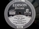 Golden Gate Orchestra 52164 For My Baby /  Make My Cot Edison Diamond Disc  78