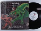 ATTACKER Battle At Helms Deep METAL BLADE LP VG++ with lyric sheet insert k