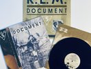 R.E.M. Document PROMO COPY VINYL LP RECORD + Retail Store Promo Flat VG+