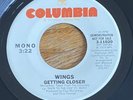 Paul McCartney & Wings Getting Closer  Columbia 3-11020 45rpm Promo Beatles 1979