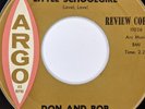 1961 Don And Bob Review Promo Soul 45 RPM Good Morning / Little Schoolgirl Z7