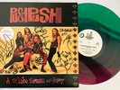 PUSH PUSH - OG 1992 promo LP coloured FULLY SIGNED Glam Hair Metal NM+ RARE