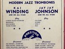 KAI WINDING JAY JAY JOHNSON Modern Jazz Trombones 10” LP PRESTIGE PRLP 109 VG++