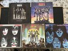 5 Kiss LPs Dressed to Kill, Destroyer, Love Gun, Dynasty, Creatures of the Night