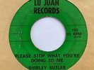 Northern Soul 45 SHIRLEY BUTLER Please Stop What You're Doing To Me/I Can't Get