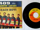 Vintage 1960's 45 RPM Record Single BEACH BOYS - Surfin' Safari, 409