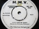 FABULOUS SWINGTONES You Know Baby VINYL 45 Rockabilly HMV 1958 R&B Rock & Roll