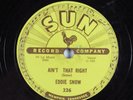 R&B 78 EDDIE SNOW Ain't That Right SUN 226 HEAR 422