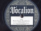 Jug Band Blues 78 JED DAVENPORT Beale Street Breakdown VOCALION 1478 E- HEAR 450
