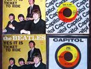 Beatles 45’s and Picture Sleeves 1965 Ticket to Ride, One East, One West Coast