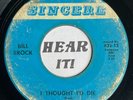 Obscure Twangy Honky Tonk Booze 45 BILL BROCK Shes Out With The In SINCERE hear