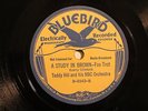 JAZZ TEDDY HILL ORCH A Study In Brown BUFF BLUEBIRD 6943  E