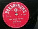 VINCE TAYLOR  1958 UK 78    RIGHT BEHIND YOU BABY    PARLOPHONE  R4505