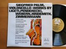 Cello Works By Ligeti Penderecki Webern etc Siefried Palm NM Wergo 2549 004