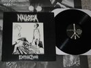 NAUSEA- Extinction Vinyl LP POSTER COVER/ 1990 EXIST 2/ CYBERGOD LIE CYCLE