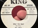 Rockabilly Promo 45 MAC CURTIS What You Want WLP KING Co Sleeve Rare EX *