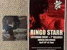 Ringo Starr RED VINYL February Sky 7 Inch Single + Event Poster Rare Amoeba RSD