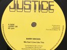 BARRY BROWN WE CAN'T LIVE LIKE THIS - FROM CREATION I MAN THERE JUSTICE 12