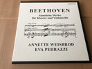 EVA PEDRAZZI WEISBROD BEETHOVEN COMPLETE CELLO 4 LP BOX MIRECOURT SIGNED 157/300