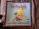 The Simpsons Deep, Deep Trouble Limited Edition Shaped Pic Disc Vinyl 1991. E933