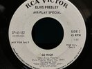 ELVIS PRESLEY 45 PROMO SP45-162 HOW GREAT THOU ART/SO HIGH RARE PRISTINE NO PS