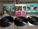 ELVIS PRESLEY 3X RED SPOT VINYL LPS EXC