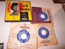 songs by SARAH VAUGHAN 3 x 45 box REMINGTON RECORDS W/ DIZZY GILLESPIE EXC-NM