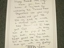 Taylor Swift RSD Letter Note Card Record Store Day Tortured Poets Department