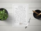 Taylor Swift RSD Letter Note Card Record Store Day The Tortured Poets Department