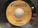 the POLARAS - Breaker b/w Cricket Pharos PR 100 VG++ Surf Instrumental 1964