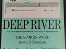 Deep River : An Interpretation of Negro Spirituals by Howard Thurman (Rare - LP)