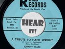 Obscure IL Hillbilly Honky Tonk HOOK 45 JOHNNY WADE Tribute To /A Hobo REND Rite