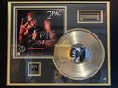 2pac all eyez on me Signed Album Cover + Gold vinyl LP