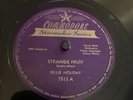 Commodore 78 RPM Billie Holiday - Strange Fruit 7513 E+ Starmaker Series