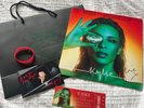 Kylie Minogue hand signed autograph Tension vinyl & Padam wristband + extras