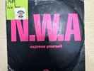 NWA - Express Yourself / Straight Outta Compton 7” Vinyl Record Single VG