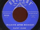 Rare Country 45 - Patsy Cline - Walking After Midnight - Everest Records # 2020