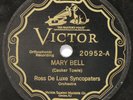 Ross De Luxe Syncopators - Mary Bell / Lady Mine Victor 20952 Hot Jazz 78 RPM E