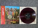 The Beatles Lp Sgt Pepper ‘s 1967 N Mint Red Vinyl Made In Japan W/ OBI Rare Ori