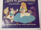Alice In Wonderland Walt Disney Motion Picture LP Vinyl VG