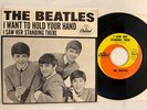 BEATLES 1964 ORIG. I WANT TO HOLD YOUR HAND 45 / SLEEVE CAPITOL SWIRL 5112