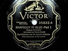 1927 Paul Whiteman George Gershin Rhapsody In Blue Victor 12