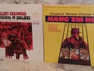 2 Vtg Clint Eastwood LP Vinyl Soundtrack Fistful Dollars 1967, Hang Em High 1968
