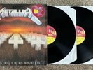 METALLICA Master Of Puppets 2LP 1987 Original Vinyl DMM + Poster & inserts EX++