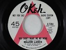 Northern Soul 45 - Major Lance - You Don't Want Me No More - Okeh - VG+